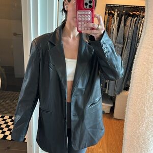NAKD fashion leather blazer